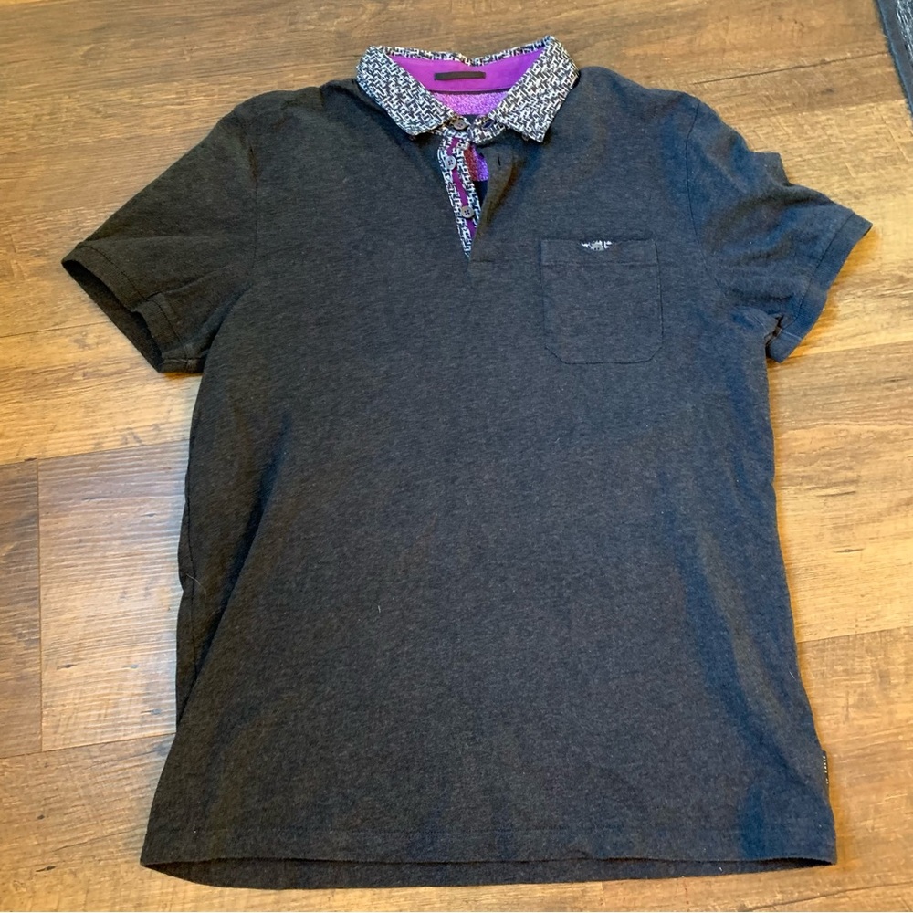 Ted Baker London Men's Slim Fit Short Sleeve Polo Size 4.